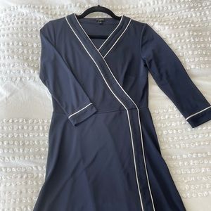 Talbots navy dress